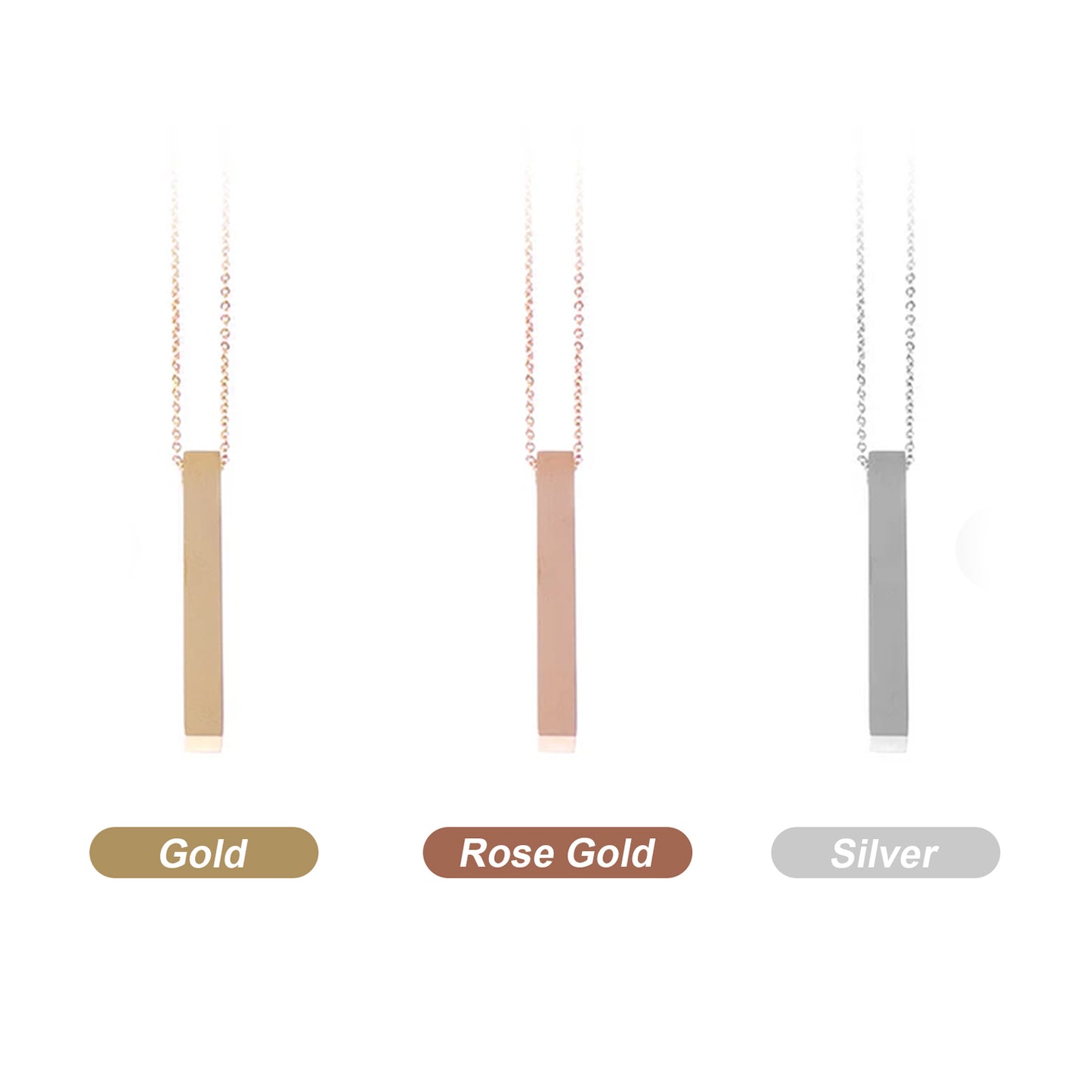 MInimalist Design / Vertical Bar Necklace