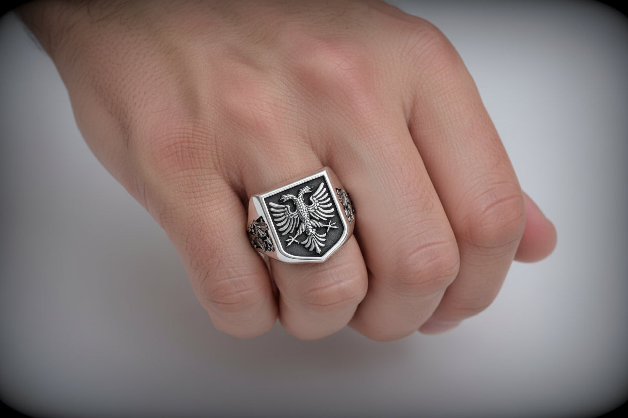 albanian eagle ring