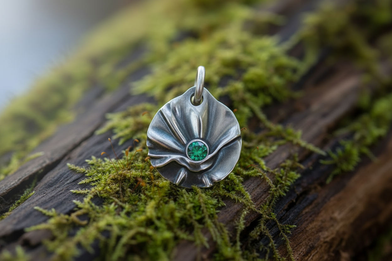 mystic gem - silver pendant