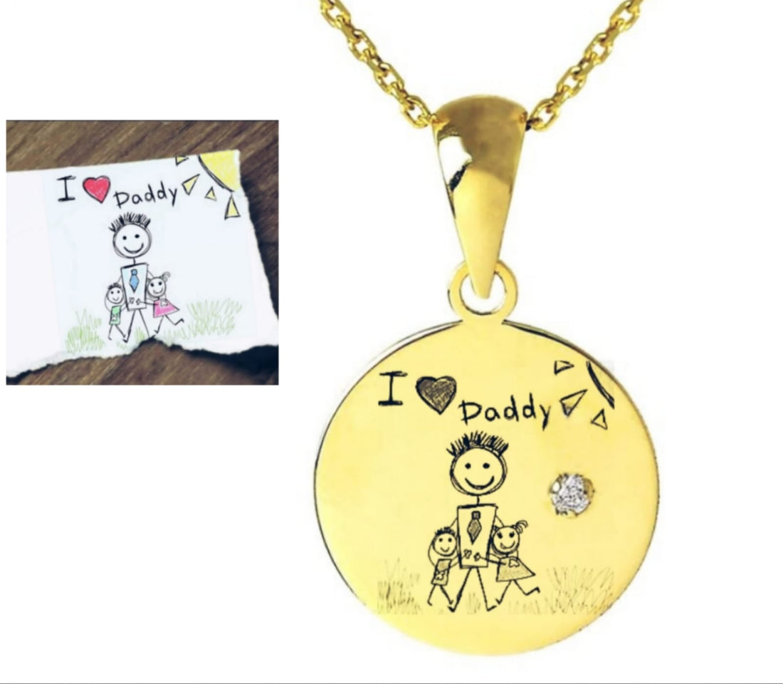 Kids Drawing Necklace