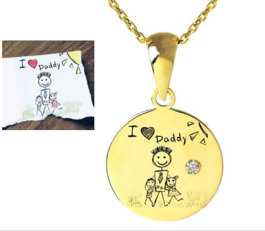 Kids Drawing Necklace