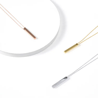 MInimalist Design / Vertical Bar Necklace