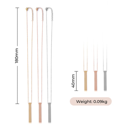 MInimalist Design / Vertical Bar Necklace