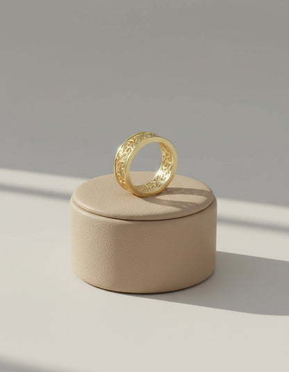 handmade texture ring