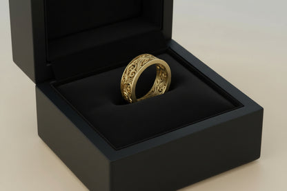 handmade texture ring