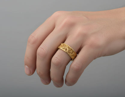 handmade texture ring