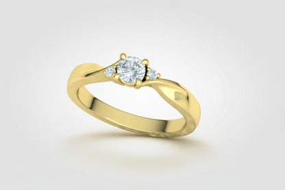 Bespoke Diamond Solitaire Ring