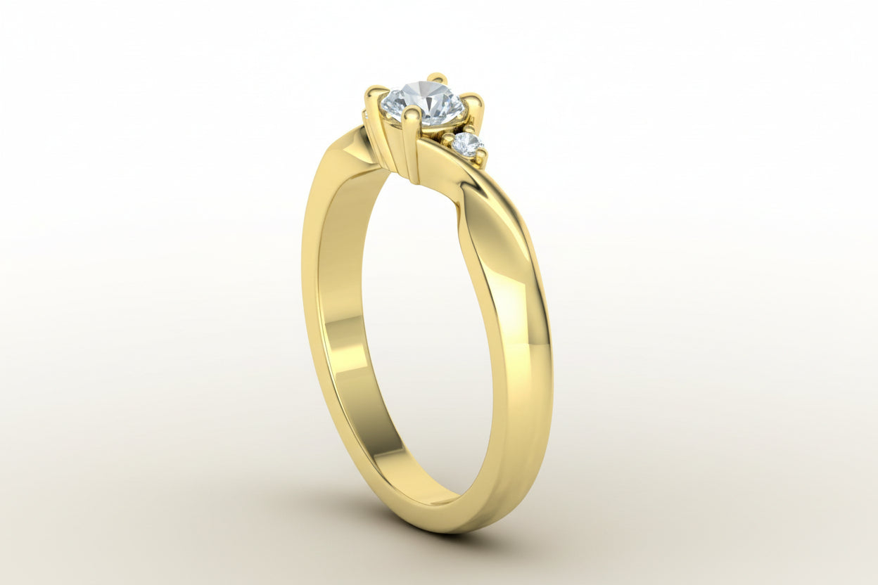 Bespoke Diamond Solitaire Ring