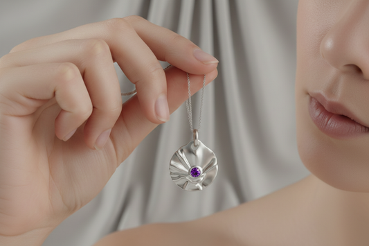 mystic gem - silver pendant