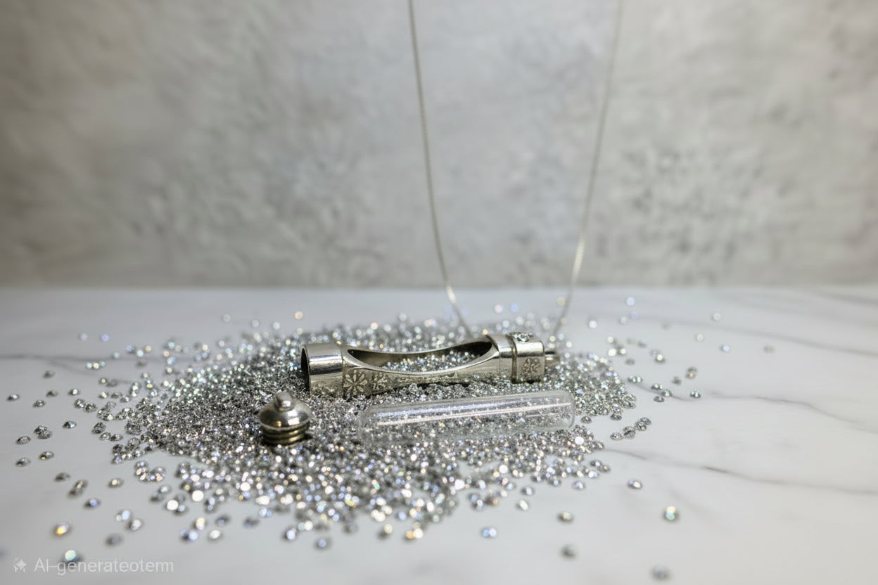 sparkle capsule pendant