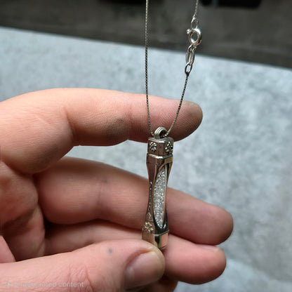 sparkle capsule pendant