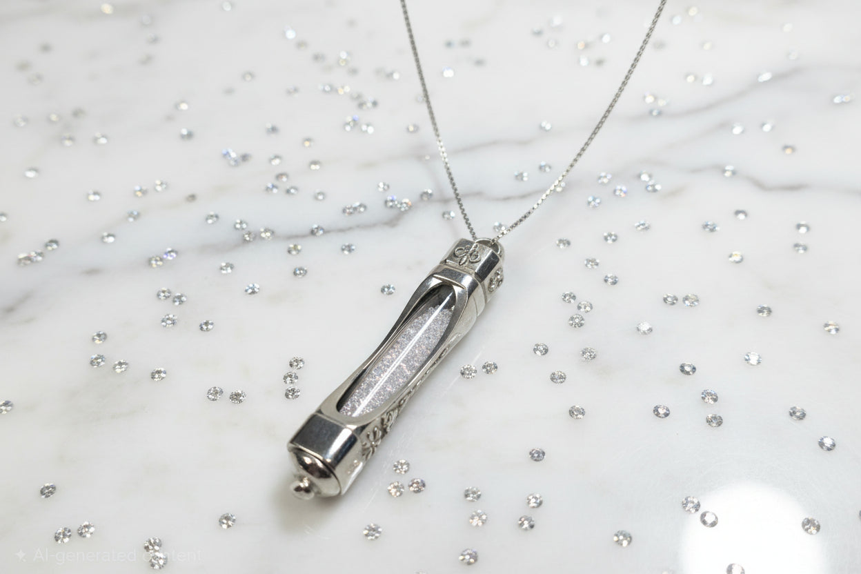 sparkle capsule pendant