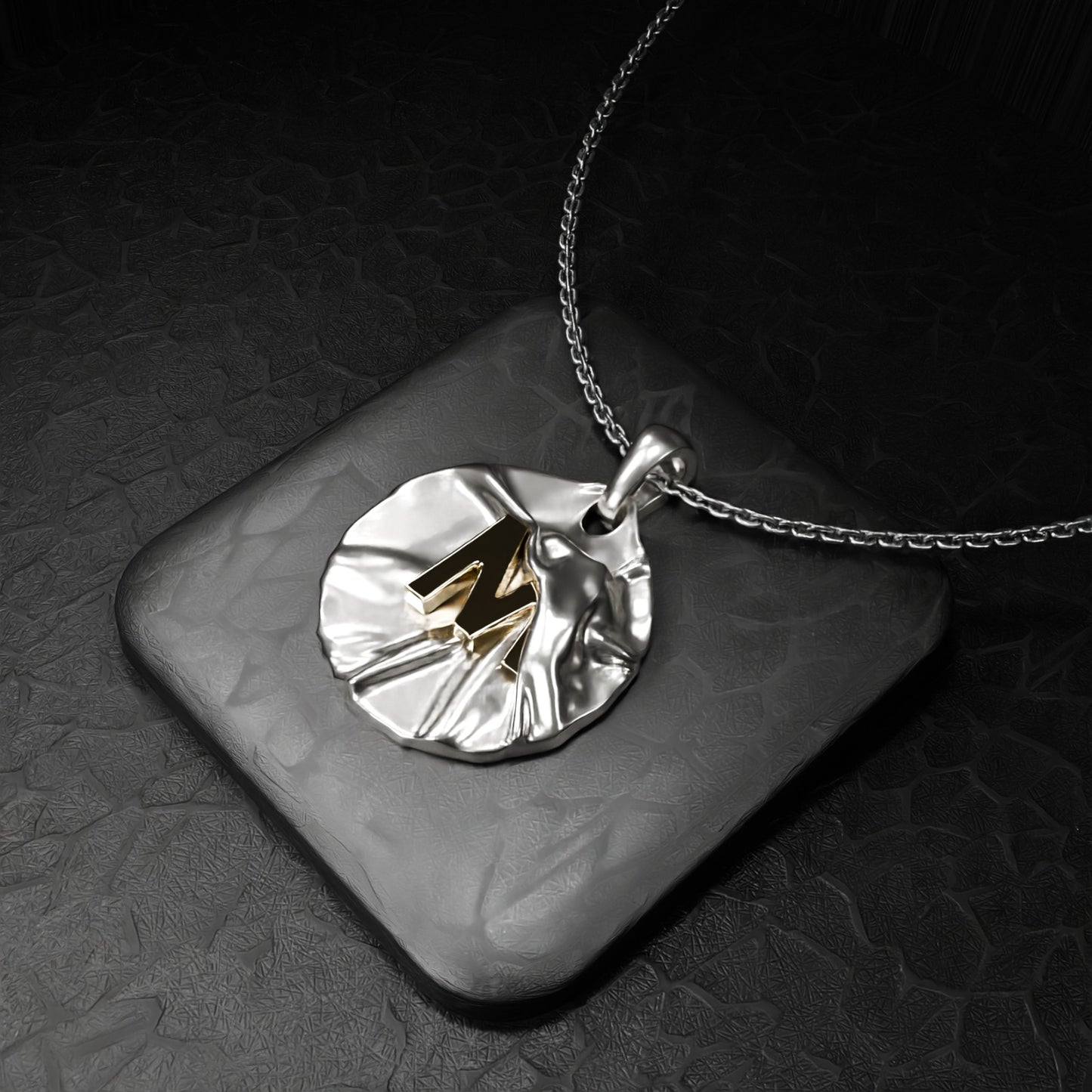 mystic letter pendant