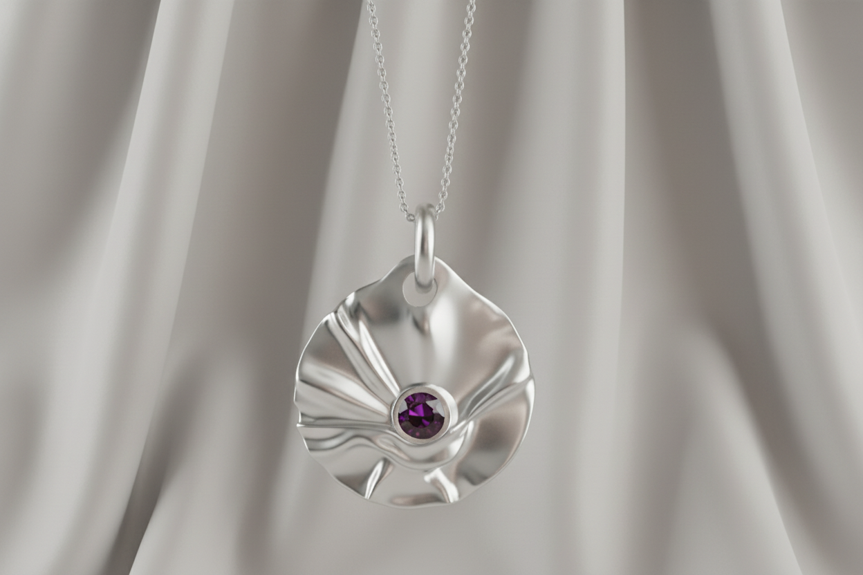 mystic gem - silver pendant
