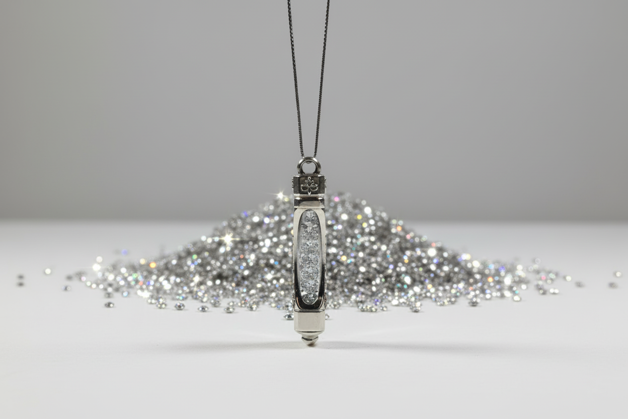 sparkle capsule pendant